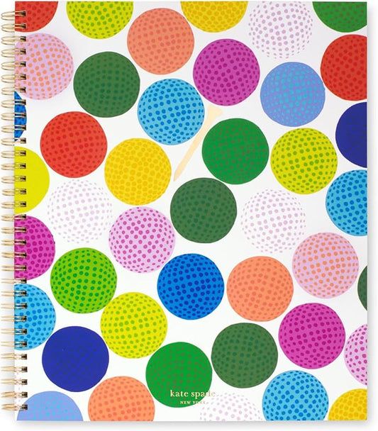 Kate Spade New York Large College Ruled Notebook, 11" x 9.5" Spiral Notebook with 160 Pages