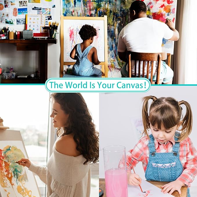 Mixed Media Paper 60 Sheets, 9 X 12 Inches 140 LB/300 GSM Heavyweight Cotton Paper Smooth/Medium Rough Texture Art Paper for Watercolor, Gouache, Marker, Painting, Drawing, Sketching