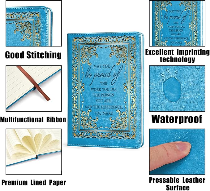 LBWCER Thank You gift May you be proud of the work you do, for Volunteer Staff Coach Nurse Teacher Social Worker Notebook Gift Thank You Gift Travel Journal (May sky blue)