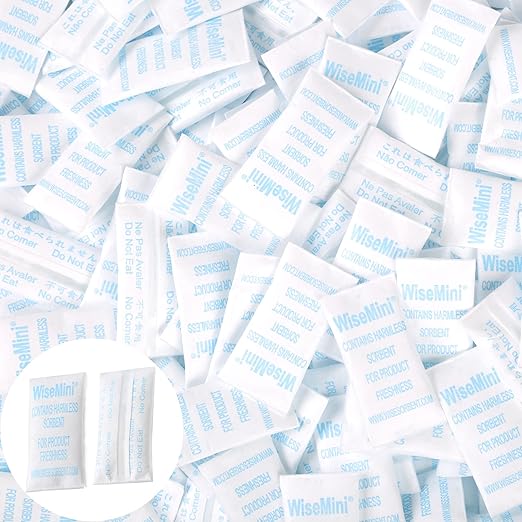 0.25 Gram 600 Pack Silica Gel Packets, Dessicant Packets, Silica Gel Packs, Moisture Absorbers for Food Storage, Food Safe Desiccant Dehumidifiers
