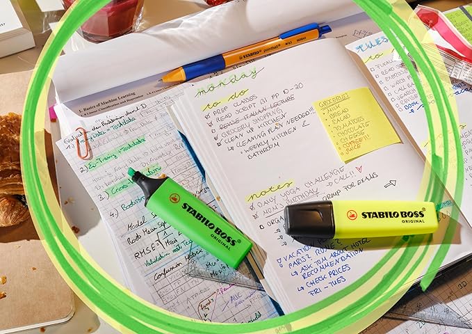 STABILO Highlighter BOSS ORIGINAL - Pack of 6 - Assorted Colors