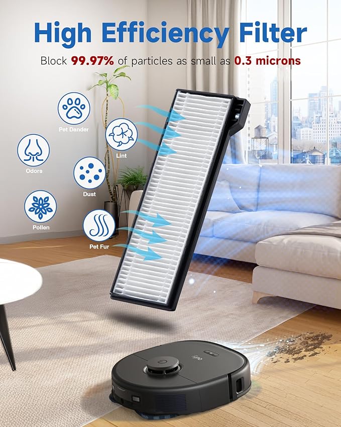 CHIKIXSON Replacement Parts for Eufy X10 Pro Omni Robotic Vacuum Cleaner - Quality Accessories for Better Cleaning Performance