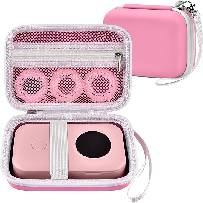 Labels Printer Case Compatible with COLORWING D30 Bluetooth Wireless Portable Labeling Printer Also for Phomemo D30 D35 for Memoking Mini Thermal Printing Sticker Storage Holder