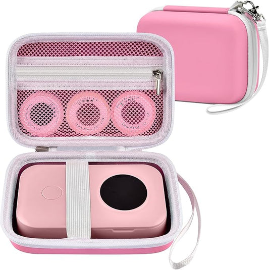 Labels Printer Case Compatible with COLORWING D30 Bluetooth Wireless Portable Labeling Printer Also for Phomemo D30 D35 for Memoking Mini Thermal Printing Sticker Storage Holder