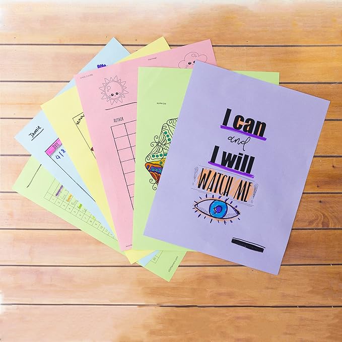 BAZIC Blank Paper Copy & Multipurpose Paper 8.5" x 11" – 25 Sheets Pastel Color Printer Paper for Inkjet, Laser, and Fax Machines – Printing Paper for Office, School, and Crafts, 2-Packs