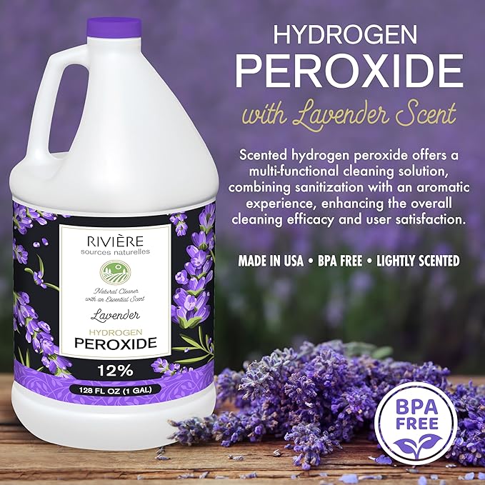 Rivière 12% Scented Hydrogen Peroxide, Gallon, Lavender