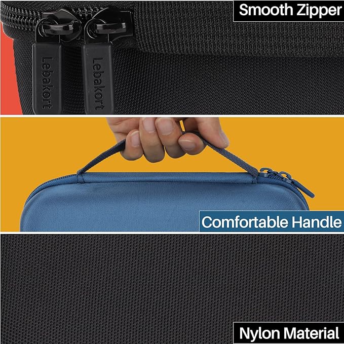 Storage Case Compatible with DYMO LetraTag 100H / 100H Plus Handheld Label Maker (Black Case)