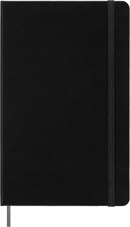 Moleskine Smart Notebook, Large, Plain, Black, Hard Cover (5 x 8.25)