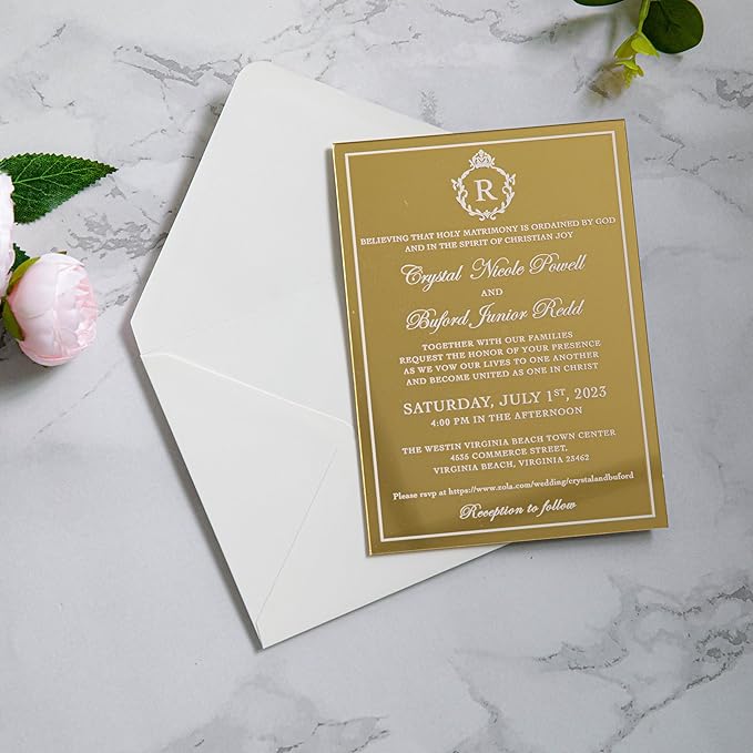 PONATIA 50 PCS A7 Envelopes, 5.25 x 7.48'' Matte Ivory Envelope, Perfect 5x7 Envelopes for Wedding Invitation Cards, Christmas Gift Cards Envelope, Acrylic Invitations, Photos