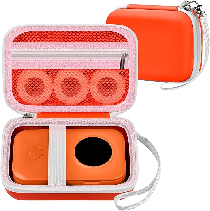 Labels Printer Case Compatible with COLORWING D30 Bluetooth Wireless Portable Labeling Printer Also for Phomemo D30 D35 for Memoking Mini Thermal Printing Sticker Storage Holder