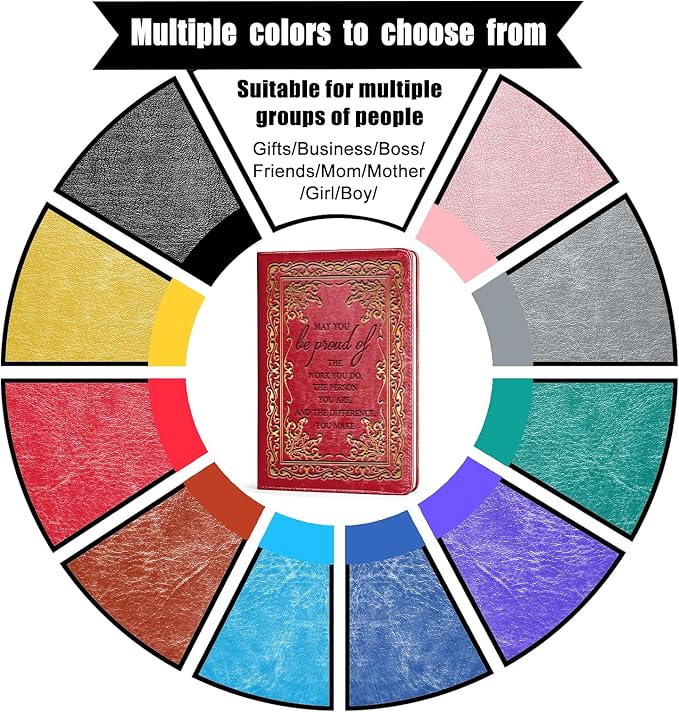 LBWCER Thank You gift May you be proud of the work you do, for Volunteer Staff Coach Nurse Teacher Social Worker Notebook Gift Thank You Gift Travel Journal (May red)