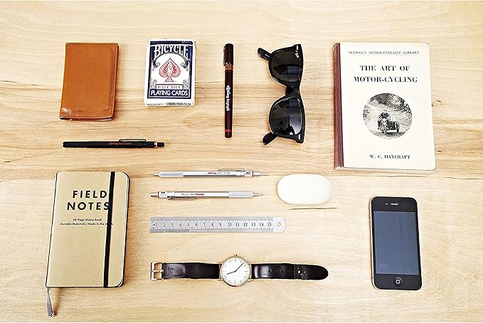 rOtring 800 Retractable Metal Mechanical Pencil, 0.5mm, Black Barrel, Perfect for Drafting, Engineering, Architecture Professionals