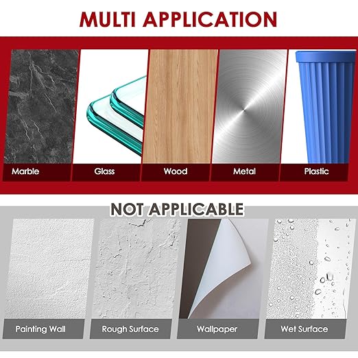 10 Packs Double Sided Tape Heavy Duty Mounting Tape 0.8 in X 16.4 Ft, Adhesive Tape for Wall, Foam Tape Waterproof for Automotive Strip Light Home, Office Décor