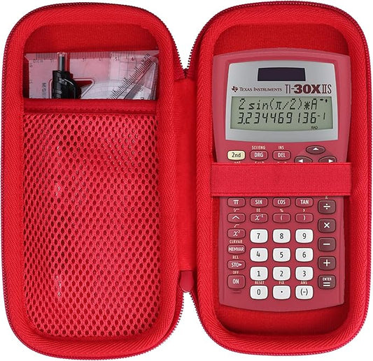 Case Compatible with Texas Instruments TI-30XIIS TI-30XS TI-30Xa TI-36X Pro Scientific Calculator (Case Only) - Red