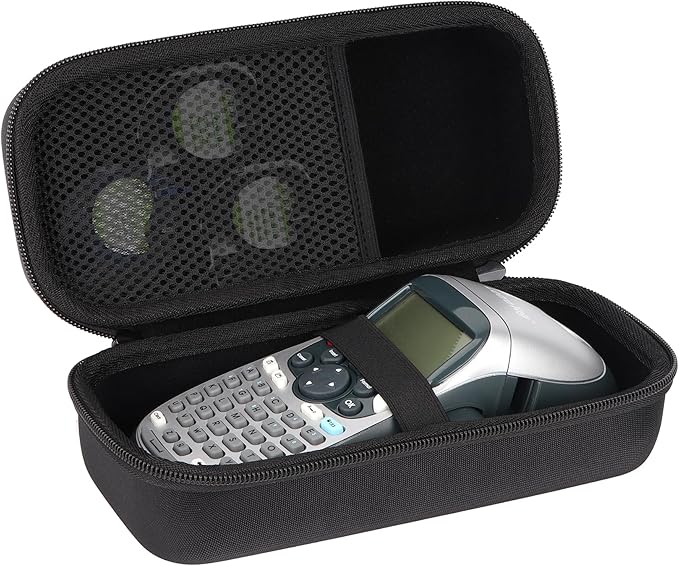 Storage Case Compatible with DYMO LetraTag 100H / 100H Plus Handheld Label Maker (Black Case)