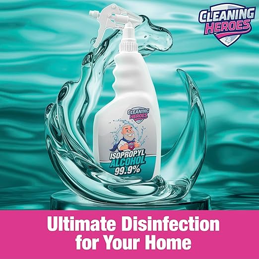 99% Isopropyl Alcohol Spray, 32 Fl. Oz - Ultimate Rubbing Alcohol Cleaner for Electronics, Wounds, and Household Use
