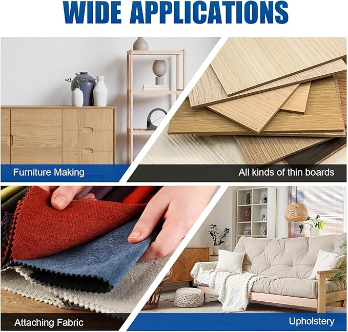 CTS 7116 Pneumatic Upholstery Staple Gun for 22 Gauge 71 Series 3/8" (9 mm) Crown 1/4" to 5/8" (6.0-16.0 mm) Length Staples, Air Stapler for Furniture and Interior Decoration