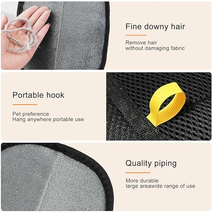 Boqibyon 4 Pack Electrostatic Pet Hair Removal Gloves,Upgrade Magic Brush Pet Hair Remover Tool, Washable Reusable Cats and Dogs Grooming Gloves for Laundry, Couch, Car Seat, Furniture