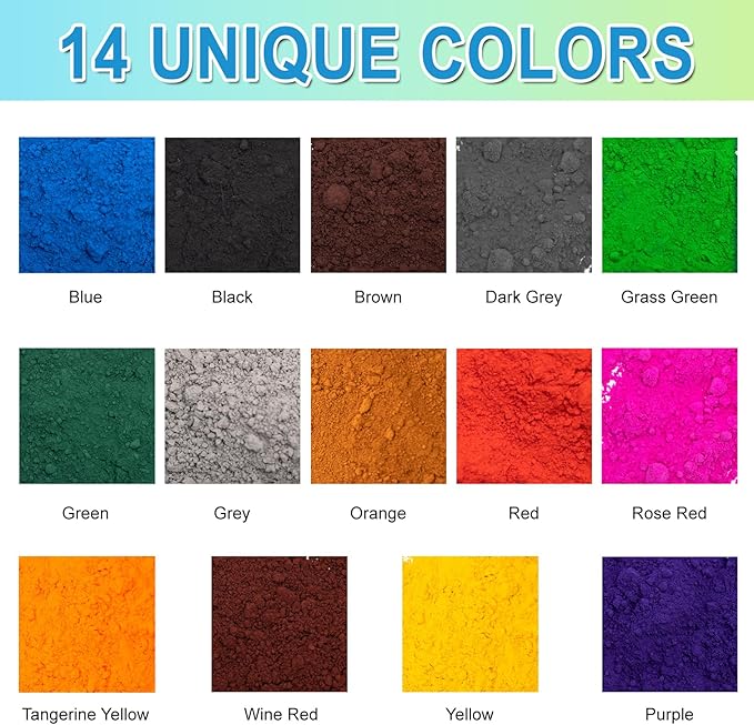 GOODTAKE Concrete Pigment, Grass Green Iron Oxide Pigment Powder, Concrete Cement Dye Color Pigment for Pastel Tile Paint Concrete Cement Mortar Grout (Grass Green, 20 oz)