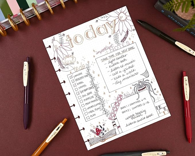 Zebra Pen Sarasa Clip Retractable Gel Pen, 0.5mm Fine Point, Assorted Vintage Light Colors, Ideal for School Supplies and Teacher Supplies, 5-Pack (47445)