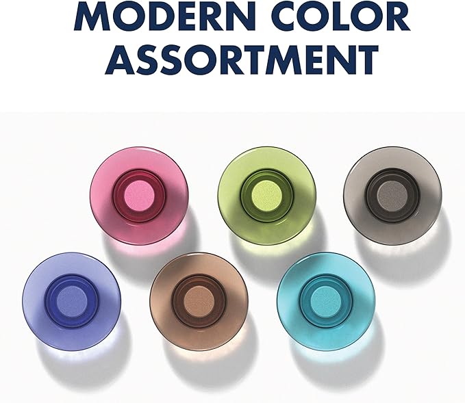 Quartet Strong Magnets, Glass Whiteboard, Dry Erase Board, Large, Assorted Colors, 6 Pack (85392)