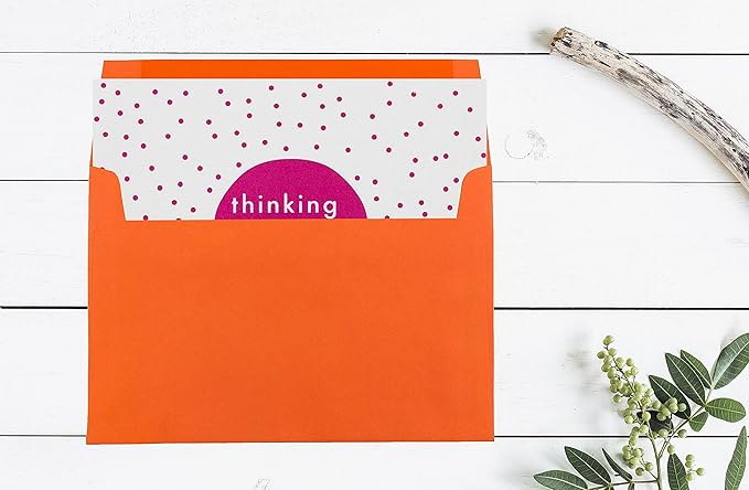 JAM PAPER A7 Colored Invitation Envelopes - 5 1/4 x 7 1/4 - Orange Recycled - 50/Pack