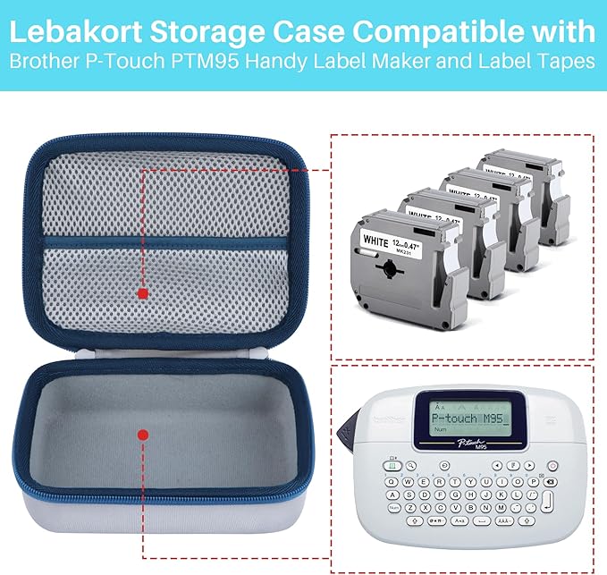 Storage Case Compatible with Brother P-Touch PTM95 Handy Label Maker