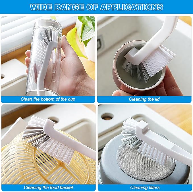 15PCS Crevice Cleaning Brush Set,Ideal for Kitchens, bathrooms, Grout Lines, Sinks, Cups, blenders, Window Tracks, and Other Tight Spaces Hard-Bristle Cleaning Brush Tools
