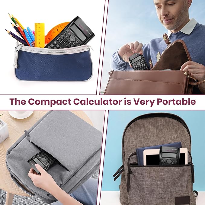 10 Pieces Scientific Calculator, 2 Line Engineering Calculator Function Calculator Math Calculator, Fraction Calculator, College Calculator for Student and Teacher