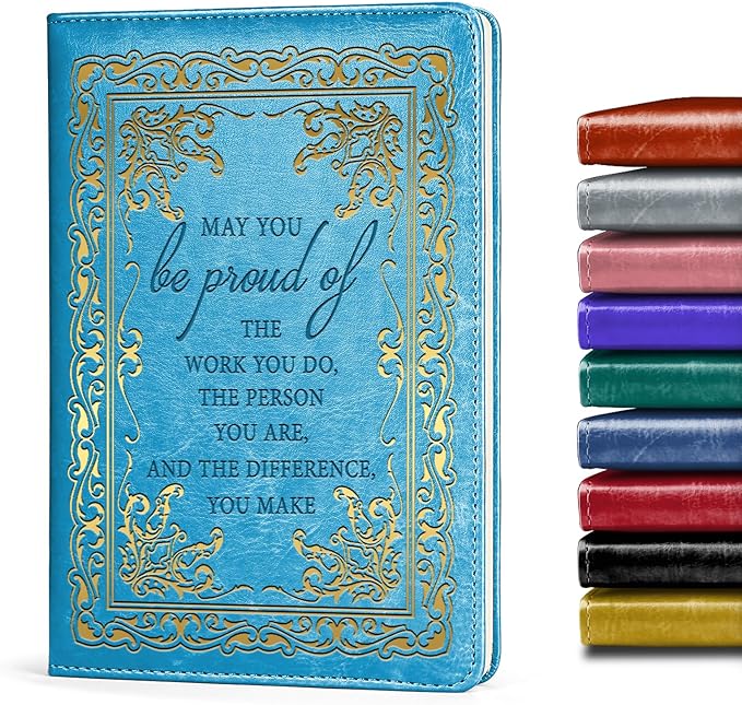 LBWCER Thank You gift May you be proud of the work you do, for Volunteer Staff Coach Nurse Teacher Social Worker Notebook Gift Thank You Gift Travel Journal (May sky blue)