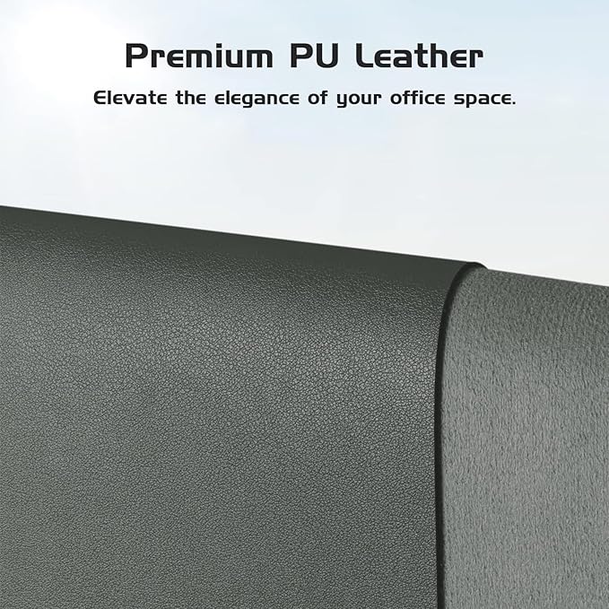 Aothia Leather Desk Pad Protector - Large Mouse Pad, Office Mat, Non-Slip PU Leather Blotter, Laptop Desk Pad, Waterproof Writing Pad for Office and Home (Jungle Green, 38" x 13.7")