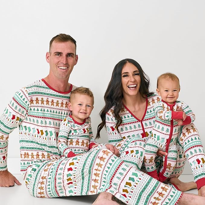 Little Sleepies Two-Piece Pajama Set for Boys & Girls, Soft Viscose from Bamboo Toddler Pajamas for Kids, Family Matching PJs