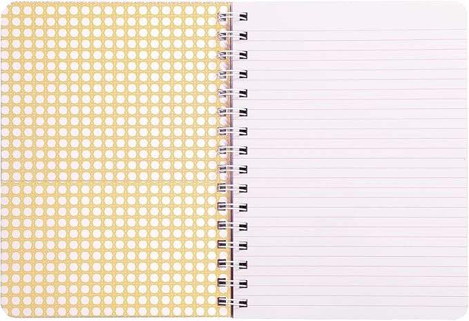 Lilly Pulitzer Hardcover Mini Spiral Notebook, 8.5" x 6.5" Small Journal with 160 College Ruled Pages, Let's Go Bananas