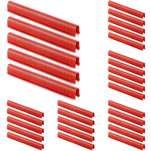 1650 Pcs Staple for Foamboard Stapler 1.65'' Staples for 1'' and 2'' Foam Board (PEX Stapler Not Included) (Red)