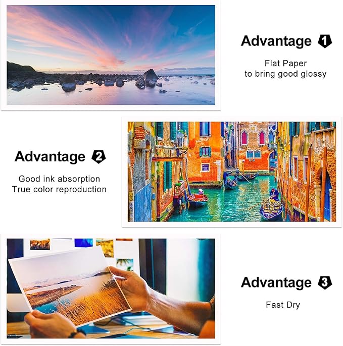 Koala Brochure Paper Double Side Glossy for Printing Photo 13X19 Inches 100 Sheets Compatible with Inkjet Printer 42LB