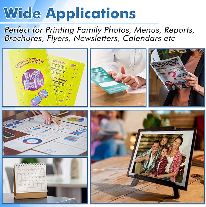 Koala Glossy Inkjet Photo Paper 8X10 Inches 48lb 100 Sheets Professional Glossy Photographic Paper Compatible with Inkjet Printer Use DYE INK 180GSM