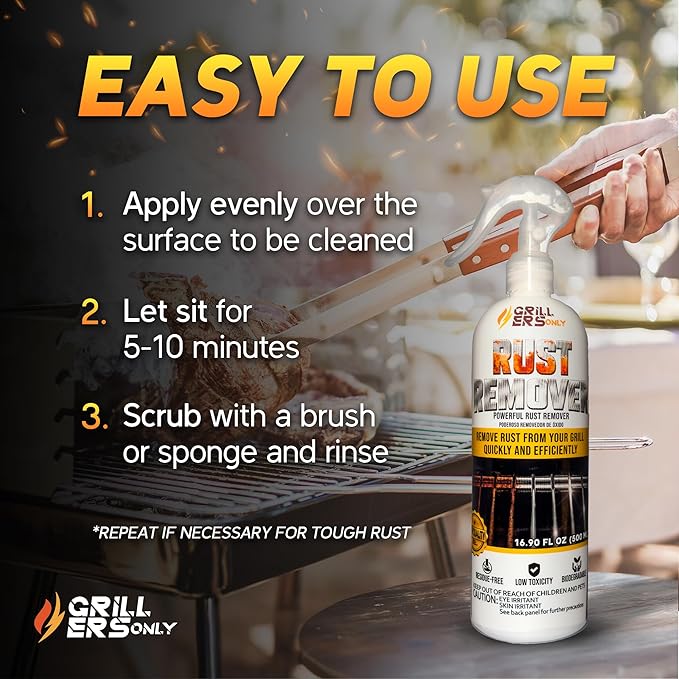 2-Pack Rust Remover 17.6 fl oz | Removes rust and restores carbon steel and cast iron surfaces