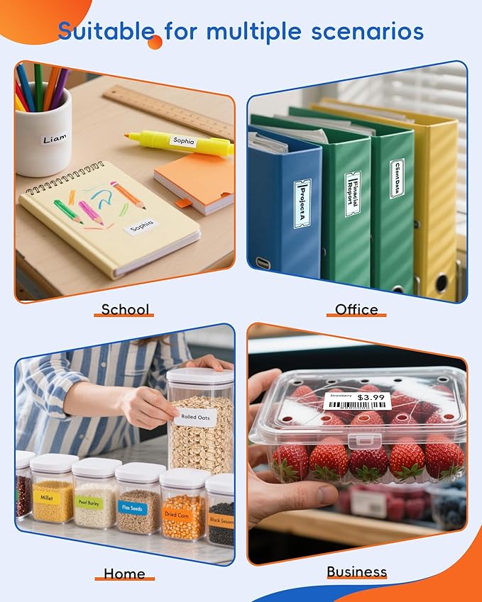 Label Maker Machine with Tape, D11s Bluetooth Label Maker Waterproof Labels, Portable Mini Label Printer with Various Templates for Home Office School, Pink