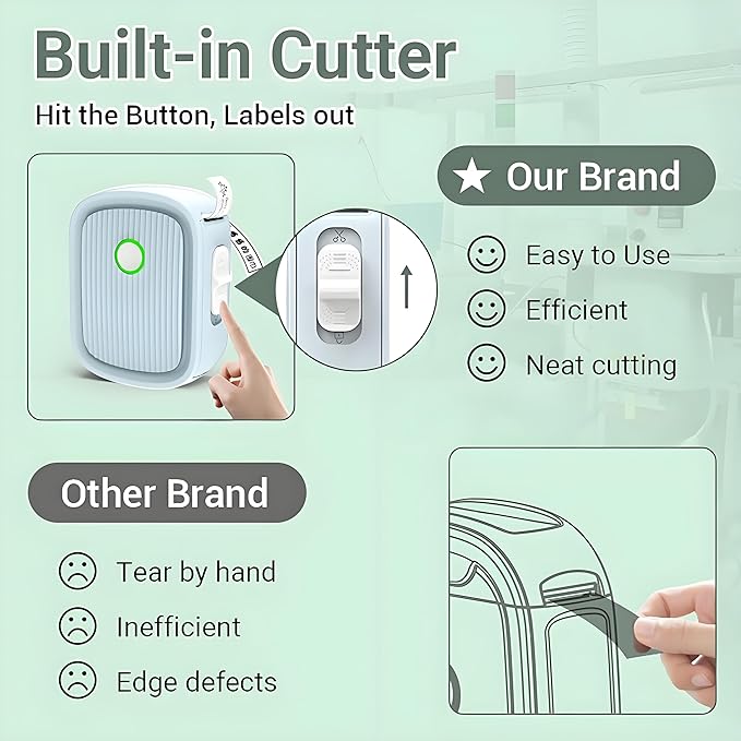 Portable Bluetooth Label Maker Machine - Pro Mini Printer with Multiple Templates, Ideal for Home, Office, and Storage Organization