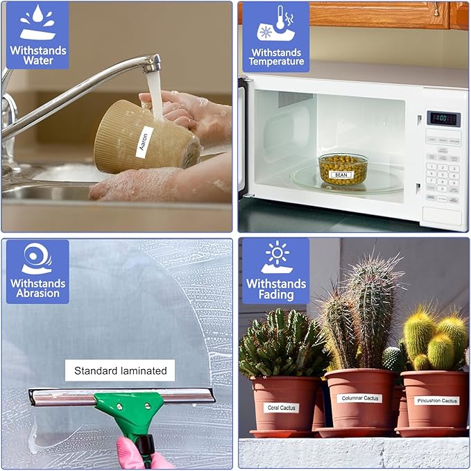 GREENCYCLE 3 Pack Label Maker Tape 12mm 0.47" Laminated White Compatible for Brother P-Touch Label Tape TZe-231 TZe231 TZ-231 TZ TZe Label for PT-D200 D210 D400 H100 H110 D410 D600