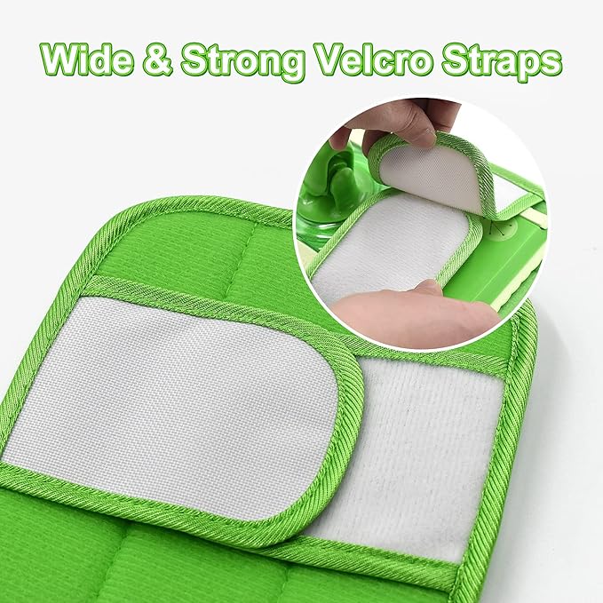 Reusable Mop Pads for Swiffer Sweeper Mops Microfiber Mop Floor Pad Refills Compatible with Sweeper Washable Mop Head Pads Replacements for Multi Surface Dry & Wet Floor Cleaning, 4 Pack