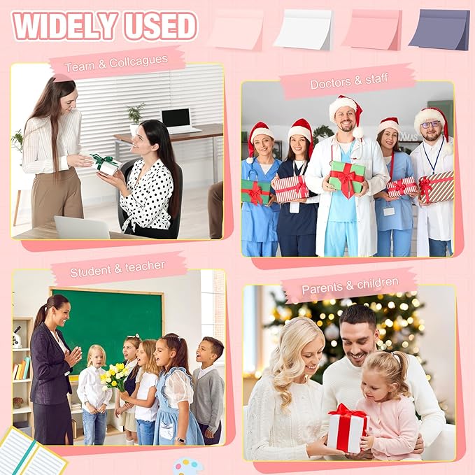 Fainne 8 Pack Sticky Notes Bulk Back to School Supplies Self Stick Note Pads Paper Memo for Office First Day of School Student Teacher Essentials (3 x 5 Inch,Mixed Color)