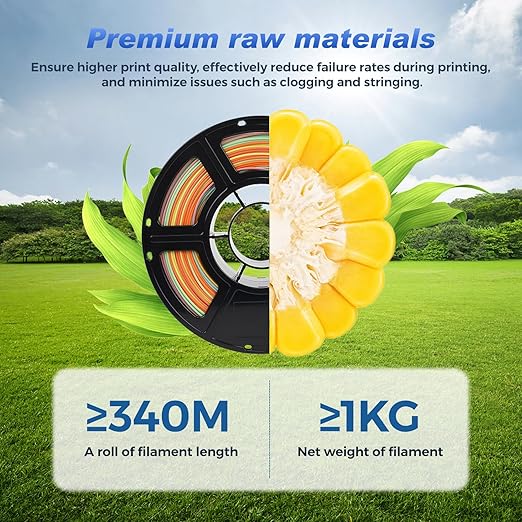 FLASHFORGE Rapid PLA Filament 1.75mm Summer Reverie, 500mm/s High Speed Printing, 3D Printer Filament 1kg Spool, Dimensional Accuracy +/- 0.02mm, Enjoy Exceptional Print Quality