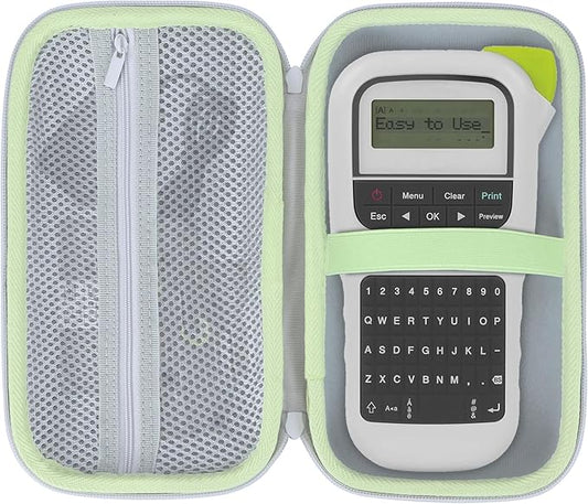 Case Compatible with Brother P-Touch PTH110 / PTH111 Pro / PTE110 Portable Monochrome Label Maker (White)