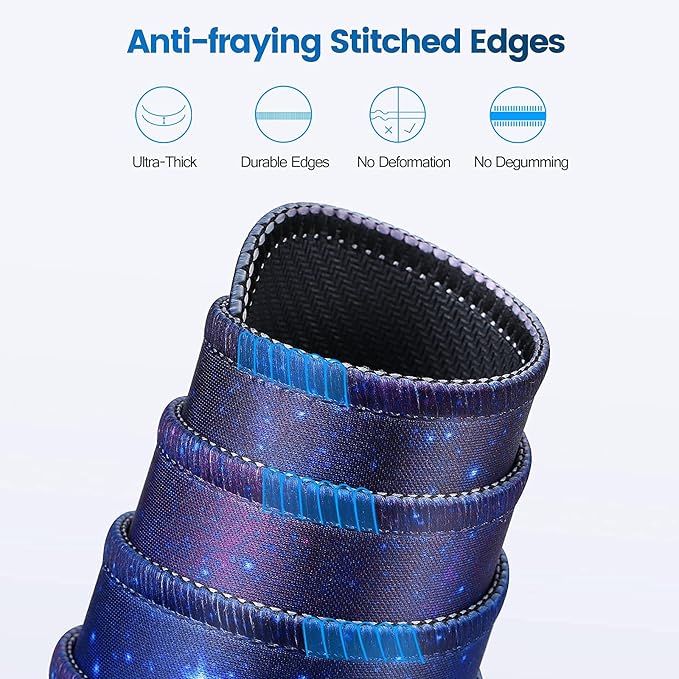 Gaming Mouse Pad, Large Mouse Pad XL 31. 5x11.8in, Big Extended Computer Keyboard Mouse Mat Desk Pad for Laptop with Stitched Edges, Waterproof Mousepad for Gamer Home&Office