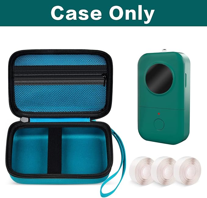 Labels Printer Case Compatible with COLORWING D30 Bluetooth Wireless Portable Labeling Printer Also for Phomemo D30 D35 for Memoking Mini Thermal Printing Sticker Storage Holder