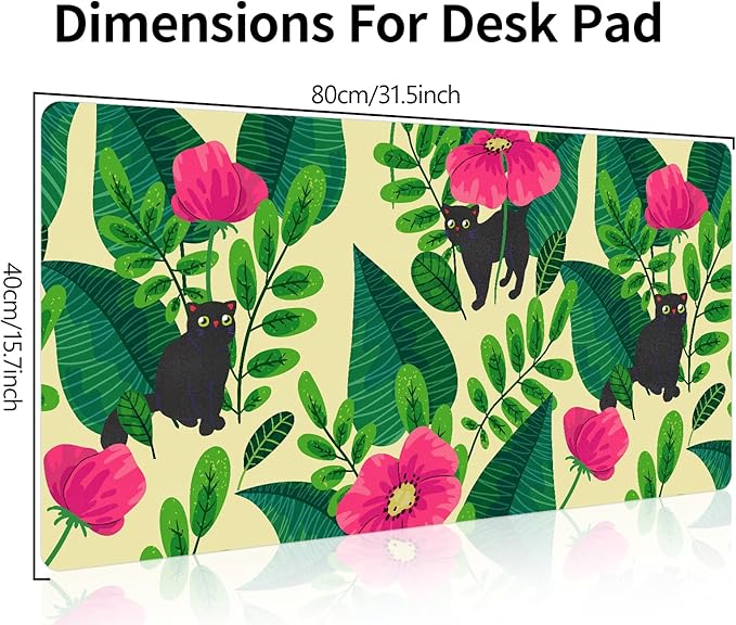 Leather Desk Pad, Desk Matt for Desktop, Pink Desk Mat, Women Girls Waterproof Large Keyboard Pad, Cute Computer Mat for Office Work/Home/Decor/Desktop Accessories (31.5"x15.7")