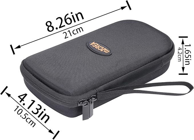 co2CREA Carrying Case for Texas Instruments TI-84 Plus CE Python Enhanced/TI-84/TI-Nspire CX II CAS/TI-Nspire CX II/TI-83 Plus/TI-89 Titanium/TI-85/TI-86 Color Graphing Calculator, Black Case + Logo