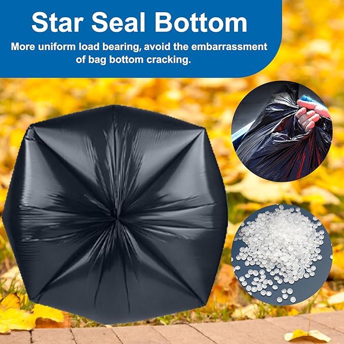 23 Gallon Heavy Duty Slim Jim Trash Bags (120 Count) 1.2 MIL THICK with Twist Ties Compatible with Rubbermaid Brute & Winco 23 Gallon Slim Jim Trash Bags Sturdy & Tear-Resistant HEAVY DUTY