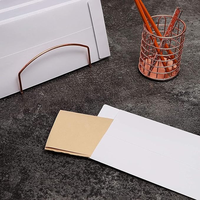 Juvale #14 Business Mailing Envelopes - 11.5 x 5 in, 50 Count, White, 120gsm Paper - Mailers for Cash Envelopes & Policy Documents